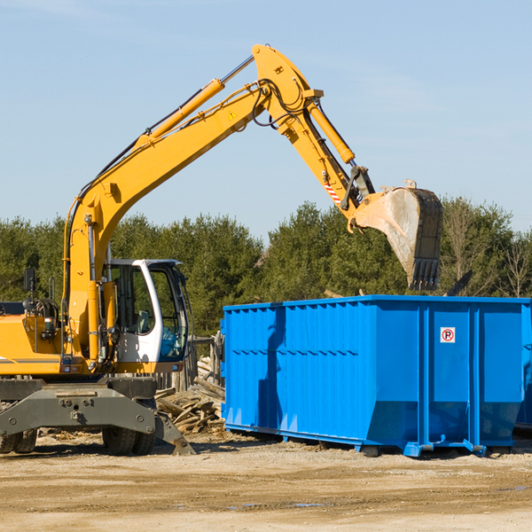 are there any restrictions on where a residential dumpster can be placed in Bono AR